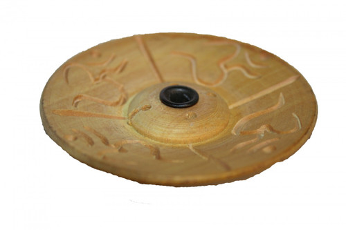 Handmade Incense Holder. Carved lettering. At Tibet Spirit Store